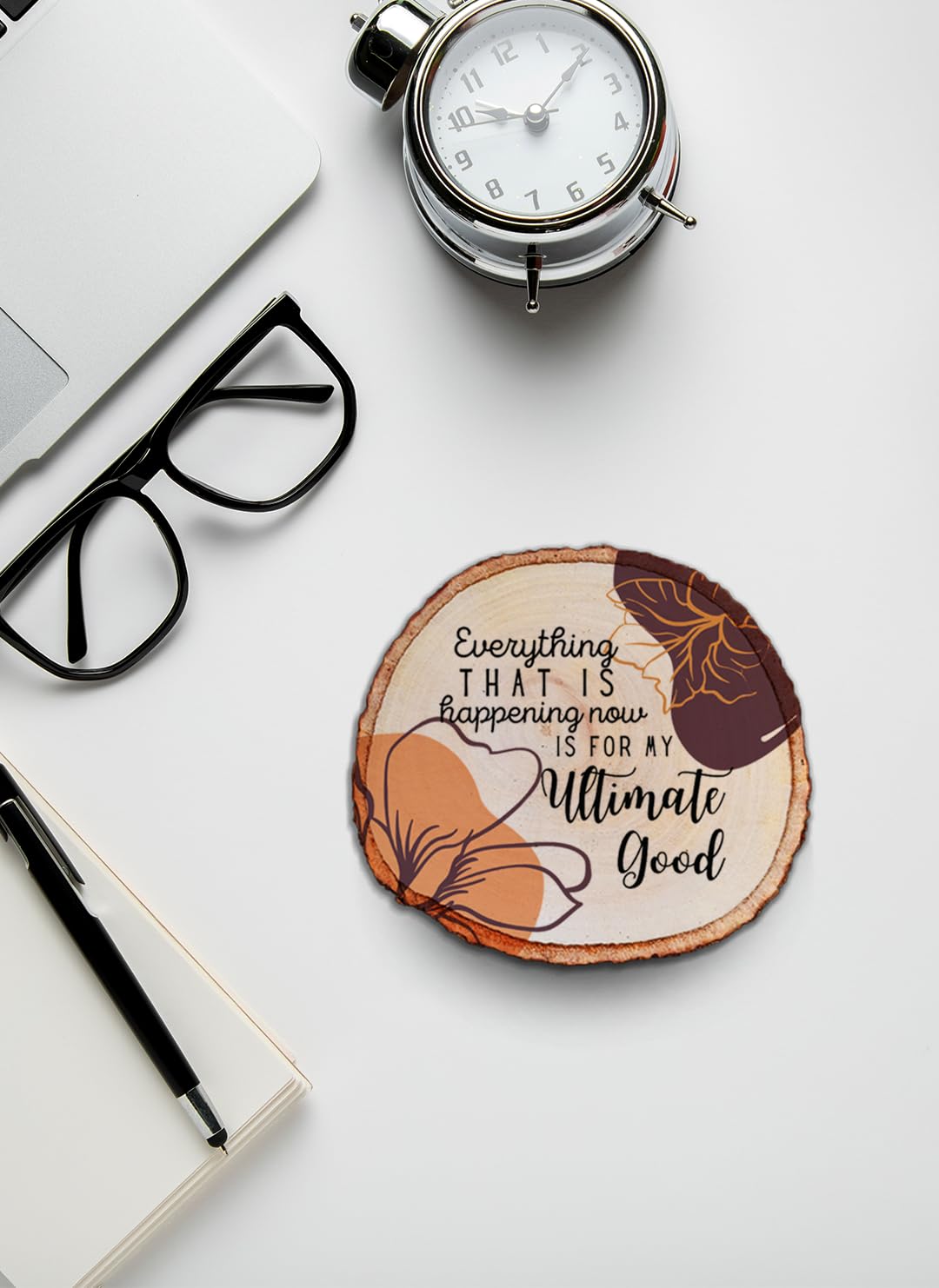 Motivational Wood Slice Plaque - Daily Inspiration -3