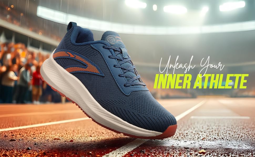 Image of ASIAN Men RAFTAAR-07 Running and Casual wear Walking Shoes with Laces, Lightweight and Comfortable Shoes with Upper mesh Fabric for Men & Boys