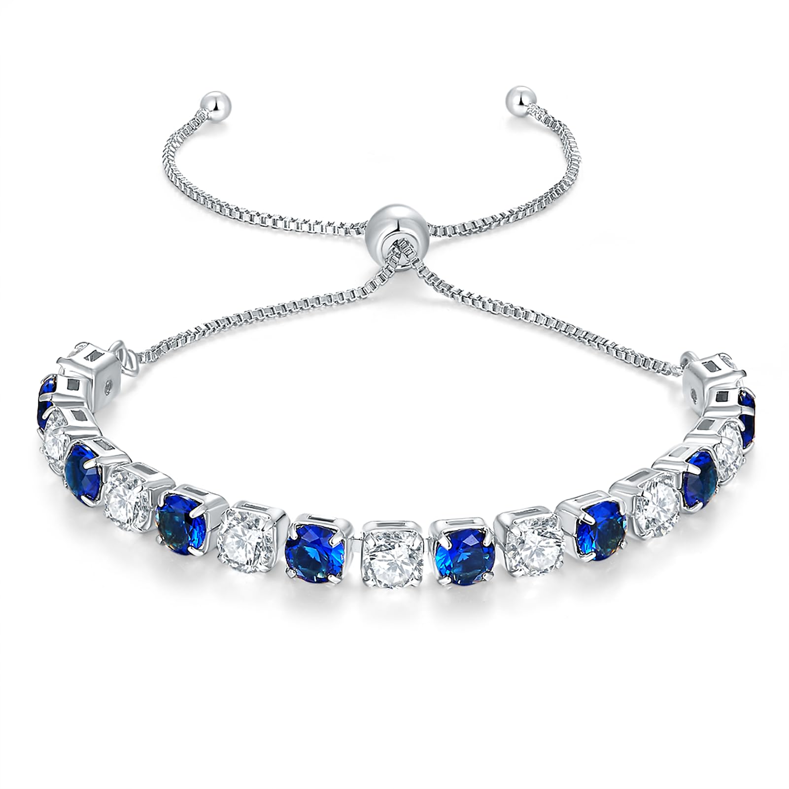 LOVANS Bracciale Tennis Donna Bracciale Donna Argento con 4MM/5MM/6MM Zirconio Braccialetti Regolabile Donna Regali Natale Donna Regalo Laurea Donna Regalo Compleanno