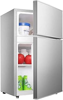 FCXBQ Zamrażarka, wolnostojąca 58 l 76 L lodówka z podwójnymi drzwiami z półkami regulacja temperatury sprężarka o niskiej energii do domu kuchni biura akademika