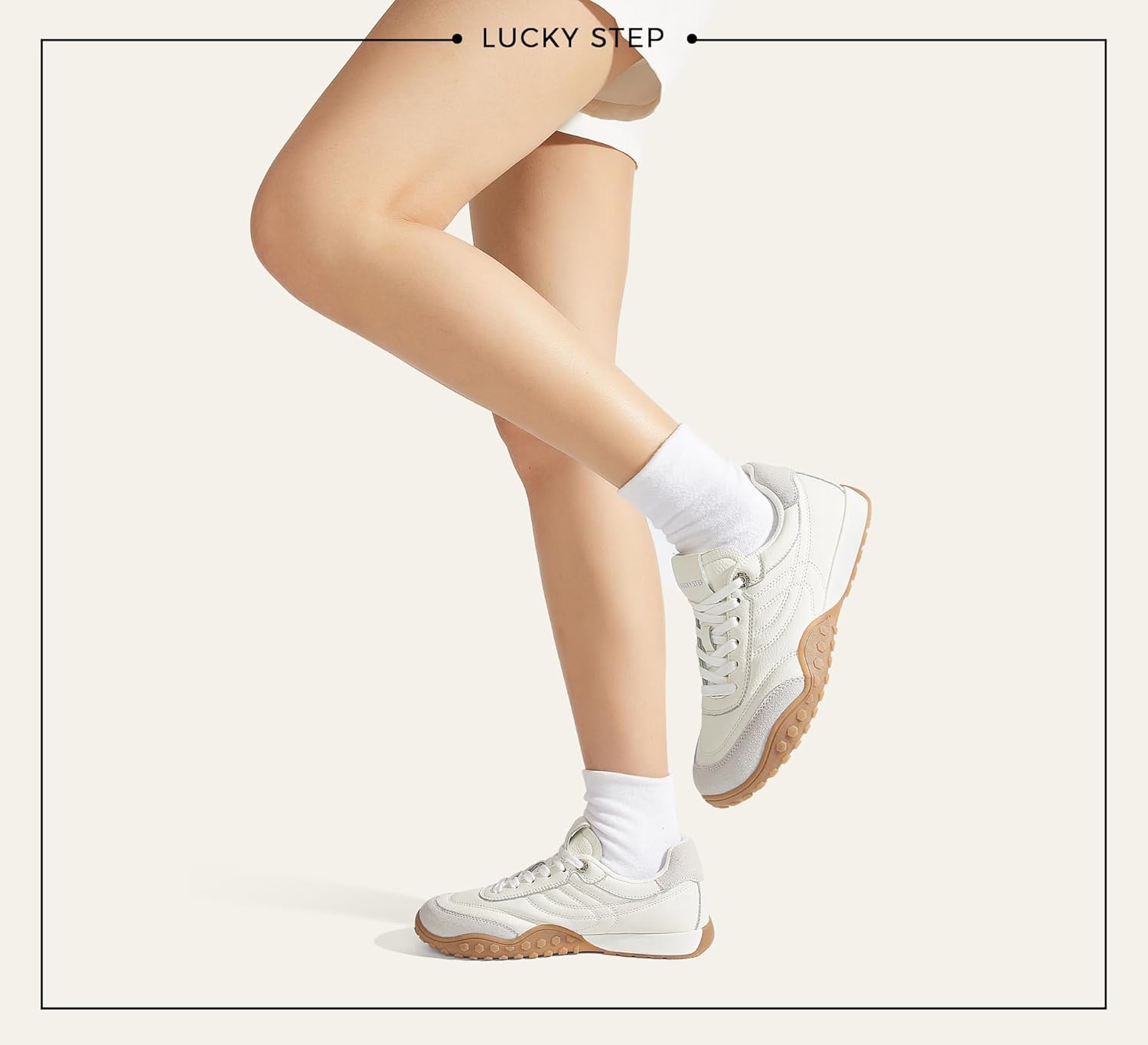 LUCKY STEP Women's Retro Walking Shoes Tennis Non Slip Platform Trainers Fashion Sneakers Work Shoes - Image 8