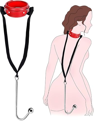 2026 Upgraded Neck to Wrist Behind Back Restraints with Hook Sex Chain Choker Necklace for Women Bondaged Restraints Kit Sex Tie up Shrug BDSM Sex Toys Sweater Yoga B65R