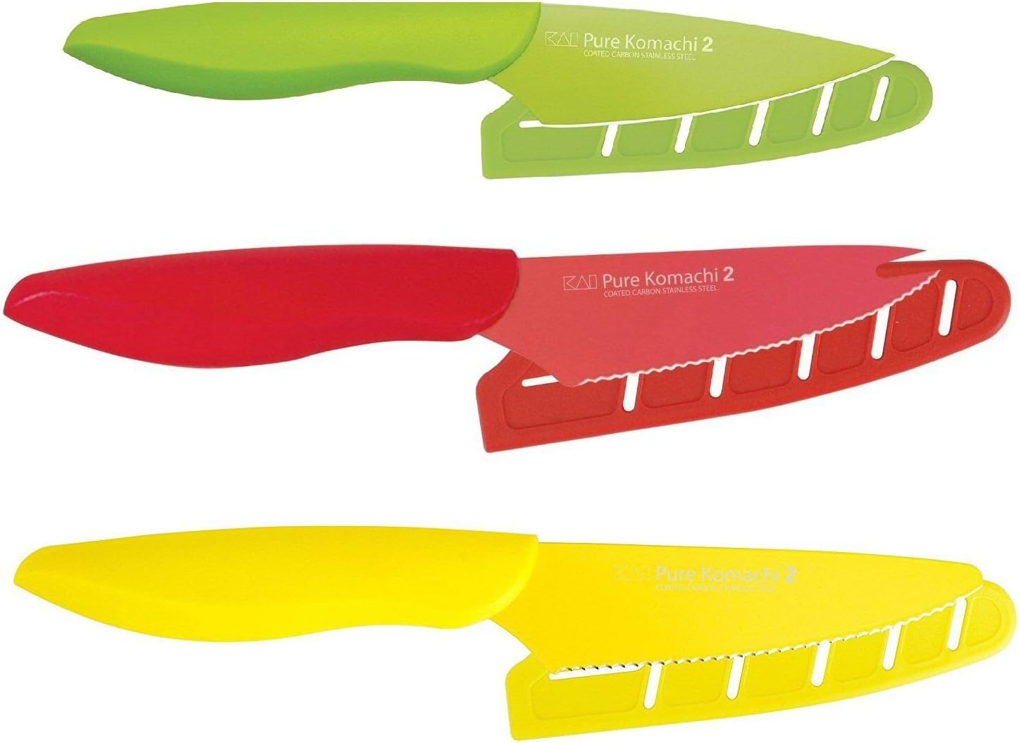 3pc Prep Knife Set - 3.5" Paring, 4" Tomato & 4" Citrus c
