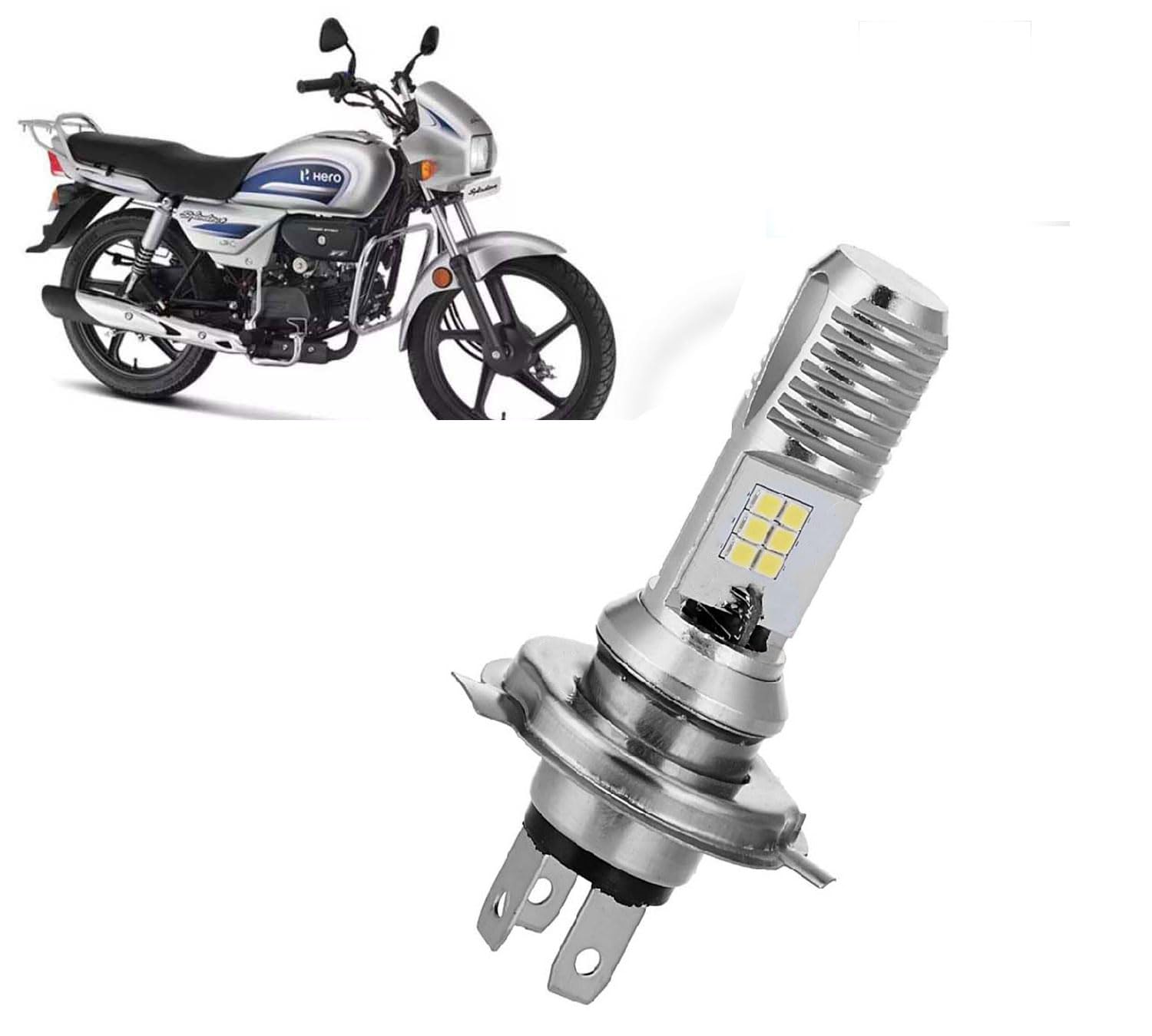 Auto Pearl 2-Side 12Led Chips Motorcycle Bulb 7500K-12V-9W wide Beam Ultra Bright White compatible with Splendor Plus (Pack of 1)-image-21