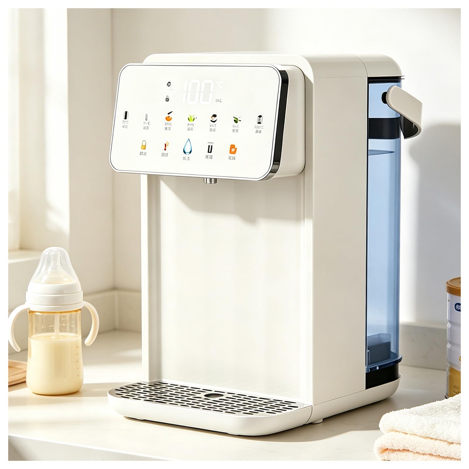 Tischwasserspender, Heiß- & Kaltwasserspender White+WhiteScreen