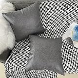 💕DESIGN: Schöner dekorativer Kissenbezug, die Nähte sind eng, der Reißverschluss ist unsichtbar / versteckt und das Material fühlt sich angenehm an, wenn Sie es berühren und Ihr Zuhause moderner und stilvoller gestalten.