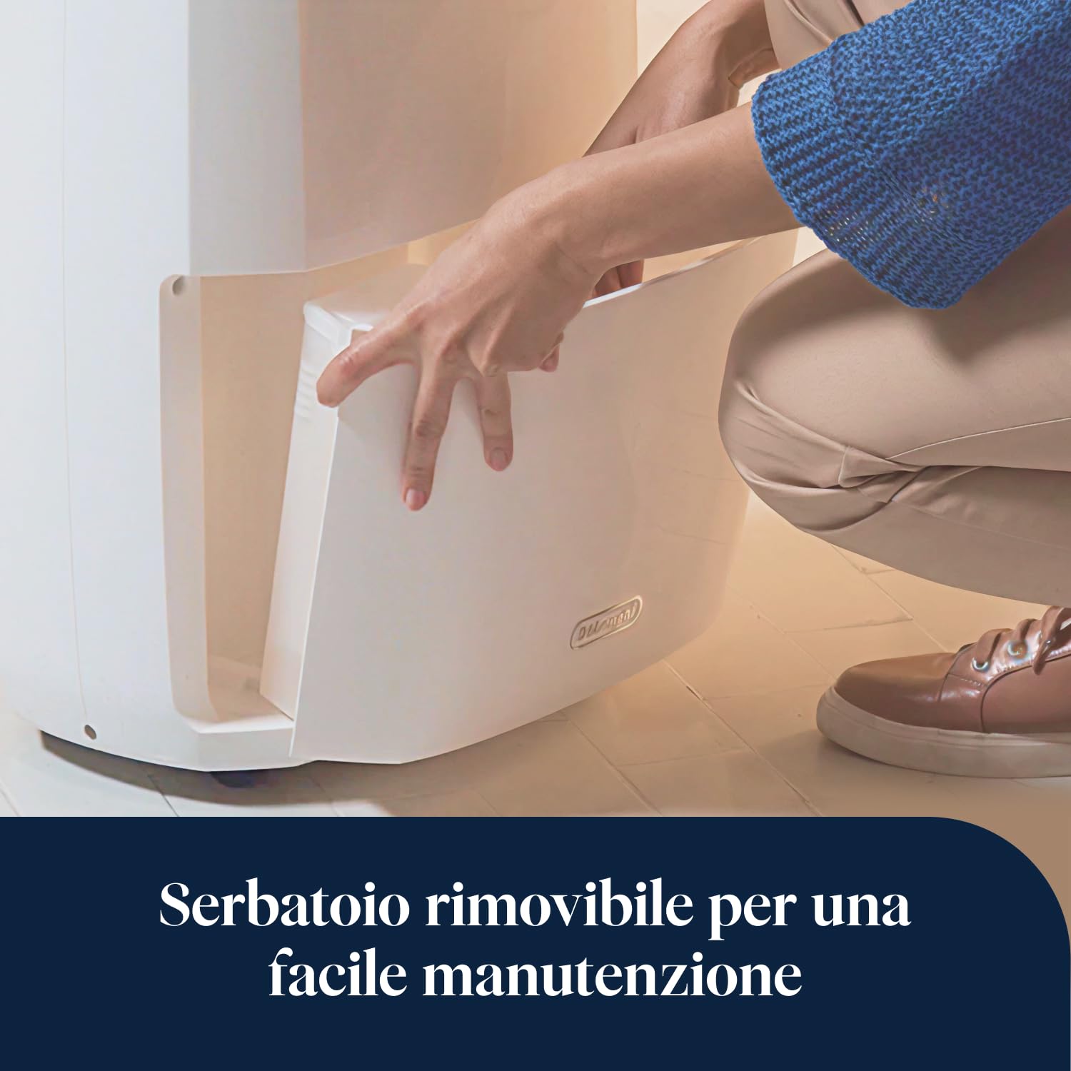De'Longhi Tasciugo AriaDry Multi - Deumidificatore Casa Portatile, Assorbi Umidità 20L/Giorno, Asciugabiancheria, Antimuffa, Bassa Rumorosità, Timer, Bianco (DDSX220)