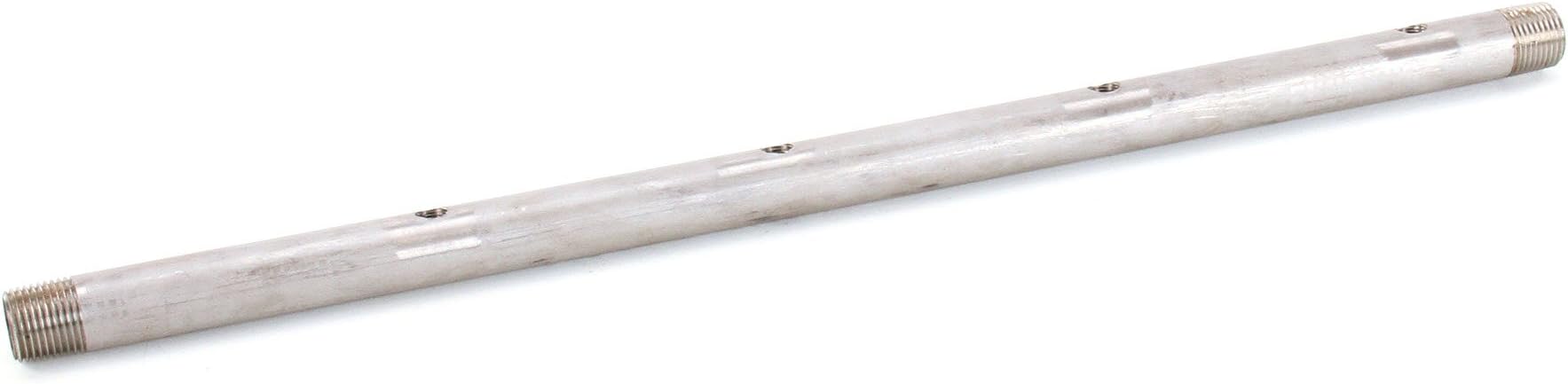 B102679A 4-Hole Stainless Steel Pipe, 18-1/2-Inch