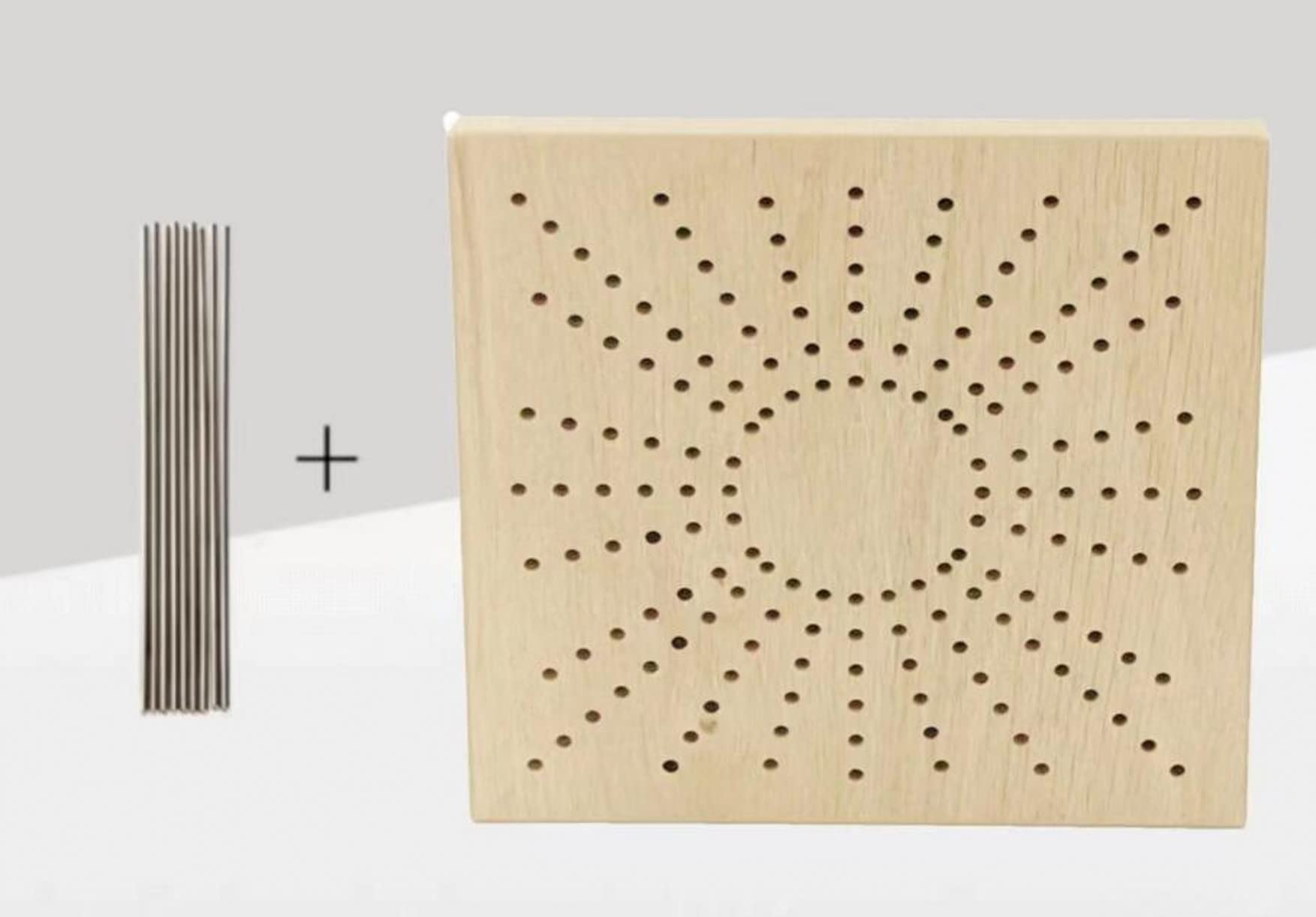 YJIUYUANQ Wooden Blocking Board Full Kit with 8pcs 8-inches Stainless Steel Rod Pins