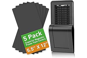 Complete-Sealing Magnetic Vent Cover 5.5''x12'' (5-Pack)