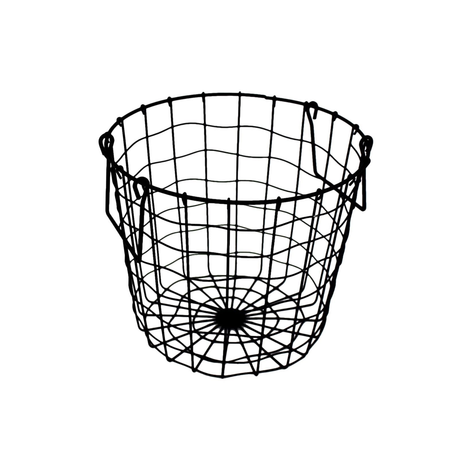 Laundry Hamper Round Mesh Iron Dirty Clothes Storage Basket