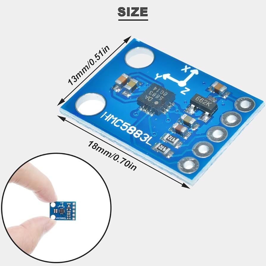 DAOKAI Three-axis Magnetic Sensor GY-273 QMC5883L HMC5883L