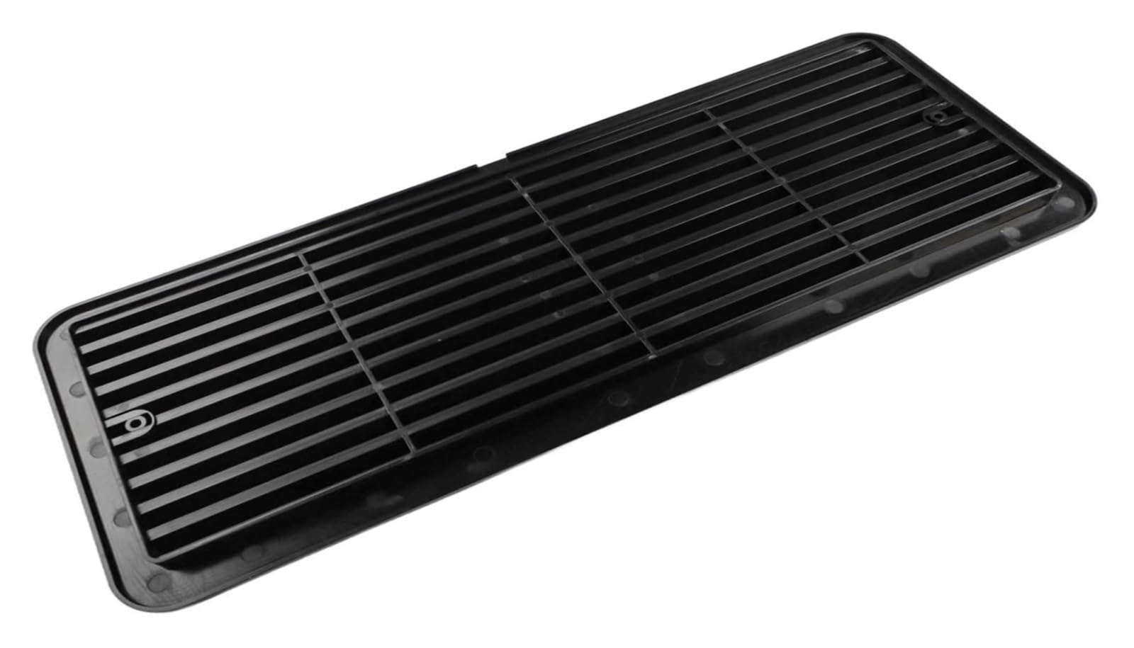 For griglia di montaggio for sfiato frigorifero 62445480 for roulotte, camper, camper - Copertura in ABS resistente alle intemperie 483 mm x 186 mm, facile installazione, sfiato frigorifero(Black)
