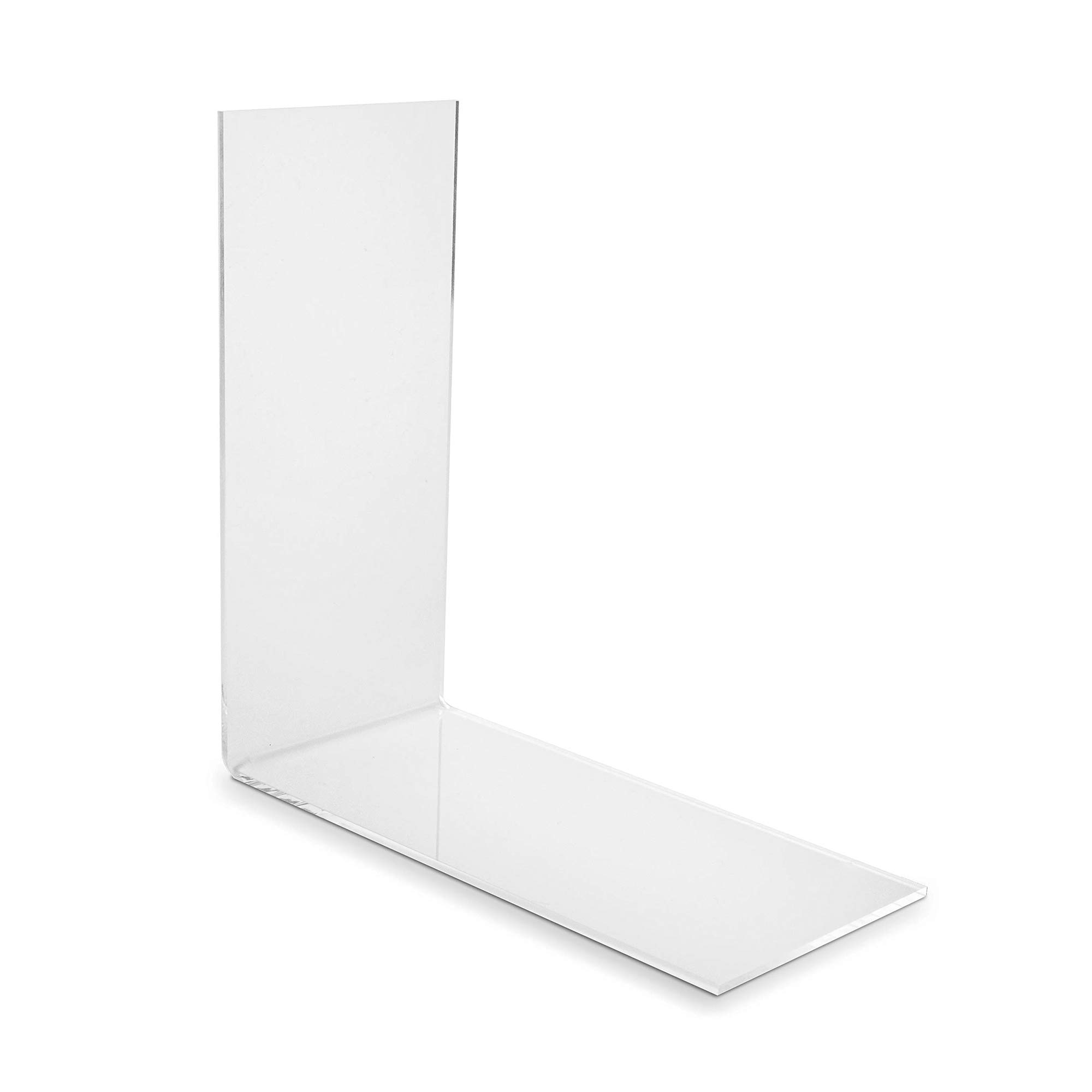 VITAdisplays Eco Bookends 6.5 x 14.0 x 14.0 cm Pack of 50 Bookends for Small Books, Paperback, CDs Made of Original Plexiglas