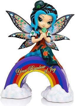 The Hamilton Collection Your Rainbow of Joy Issue #3 from The A Fairy Lucky Irish Figurine Collection by Jasmine Becket-Griffith 6-inches