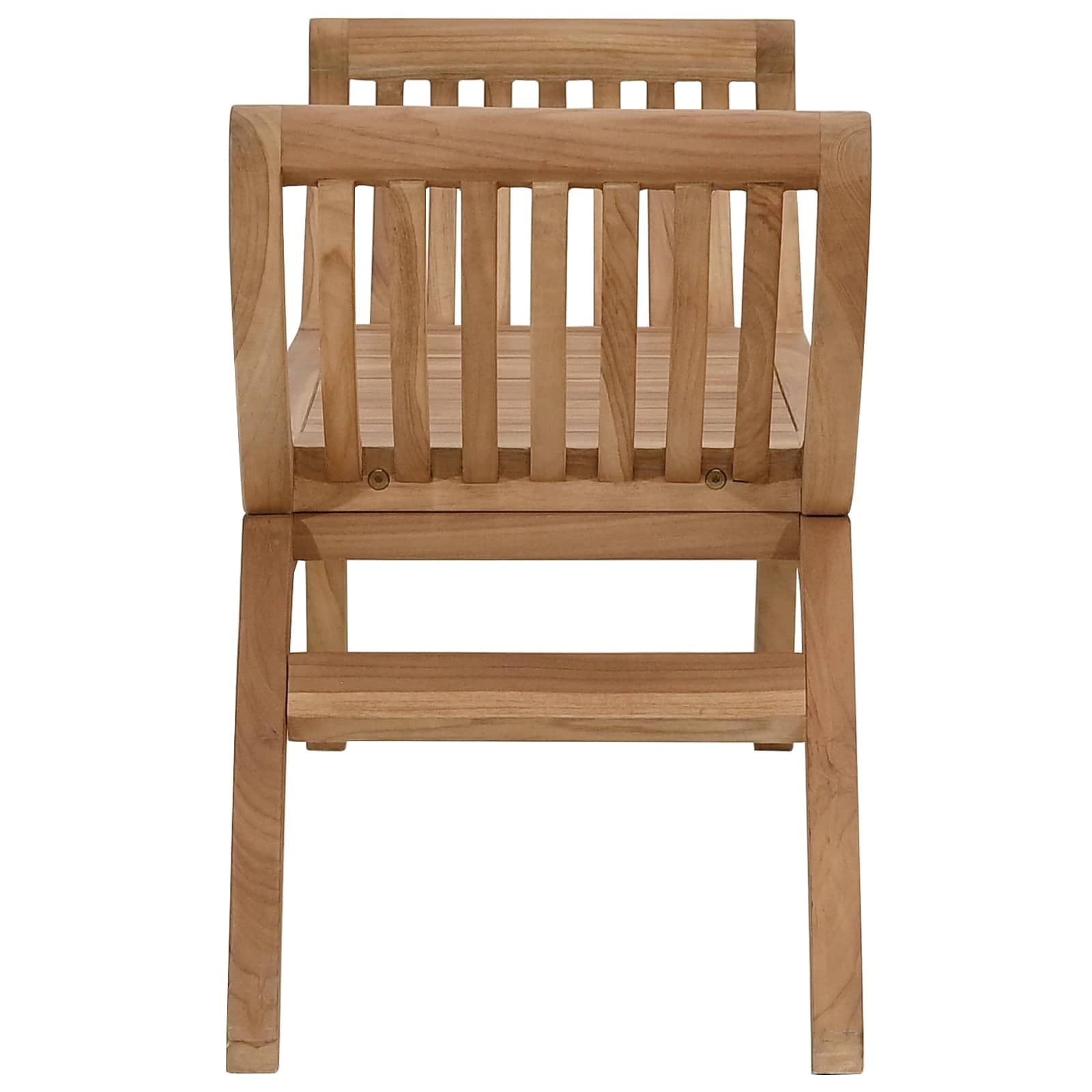 vidaXL Tuinbank 2 -Seater 126 cm Massief Teakhout Naturel