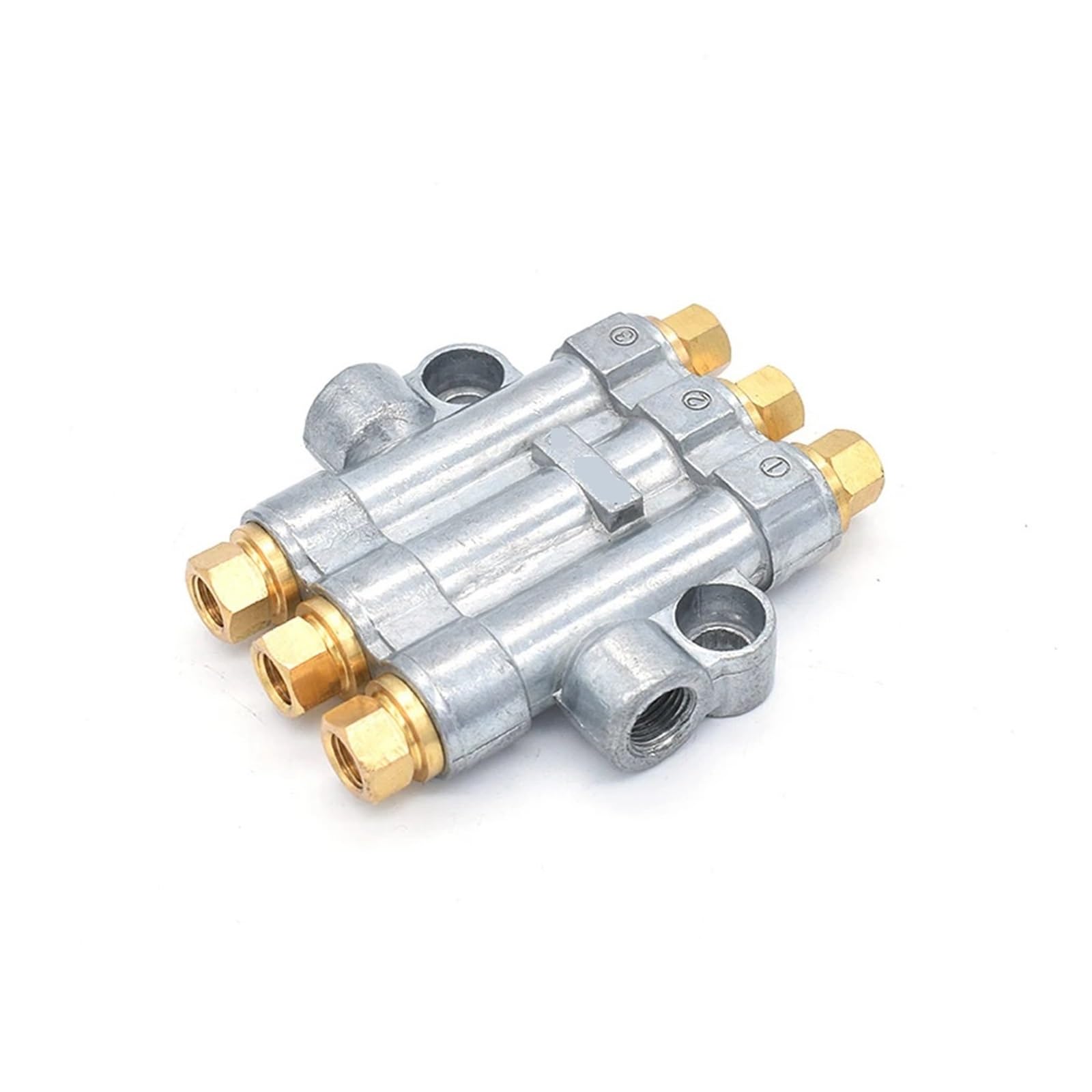 2/3/4/5/6 Way Aluminum Lube Piston Distributor Value Manifold Block(4 Way)
