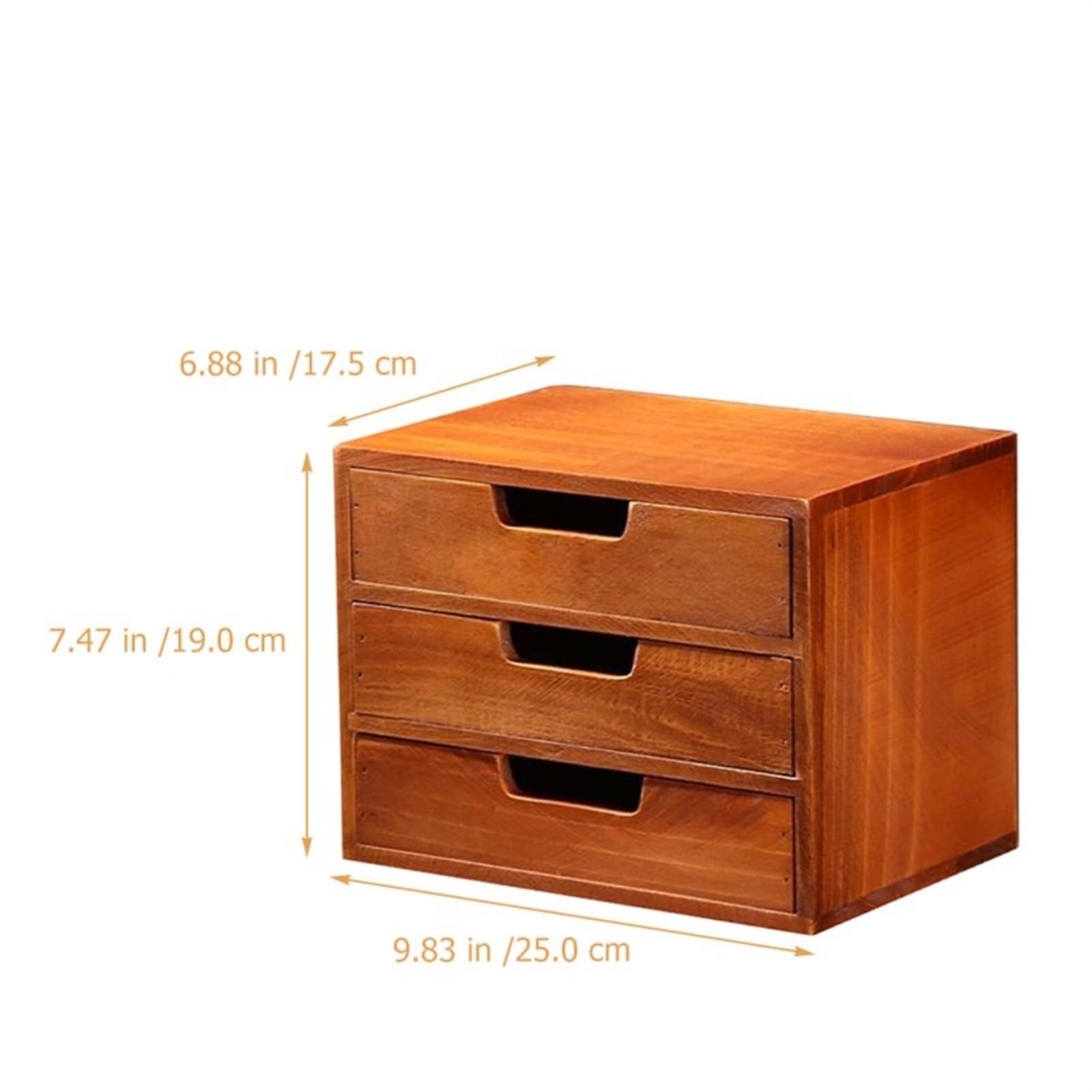Drewniany organizer na biżuterię – mini 3-poziomowy podróżny organizer do makijażu elegancka gablota szuflada na akcesoria stylowy prezent dla kobiet
