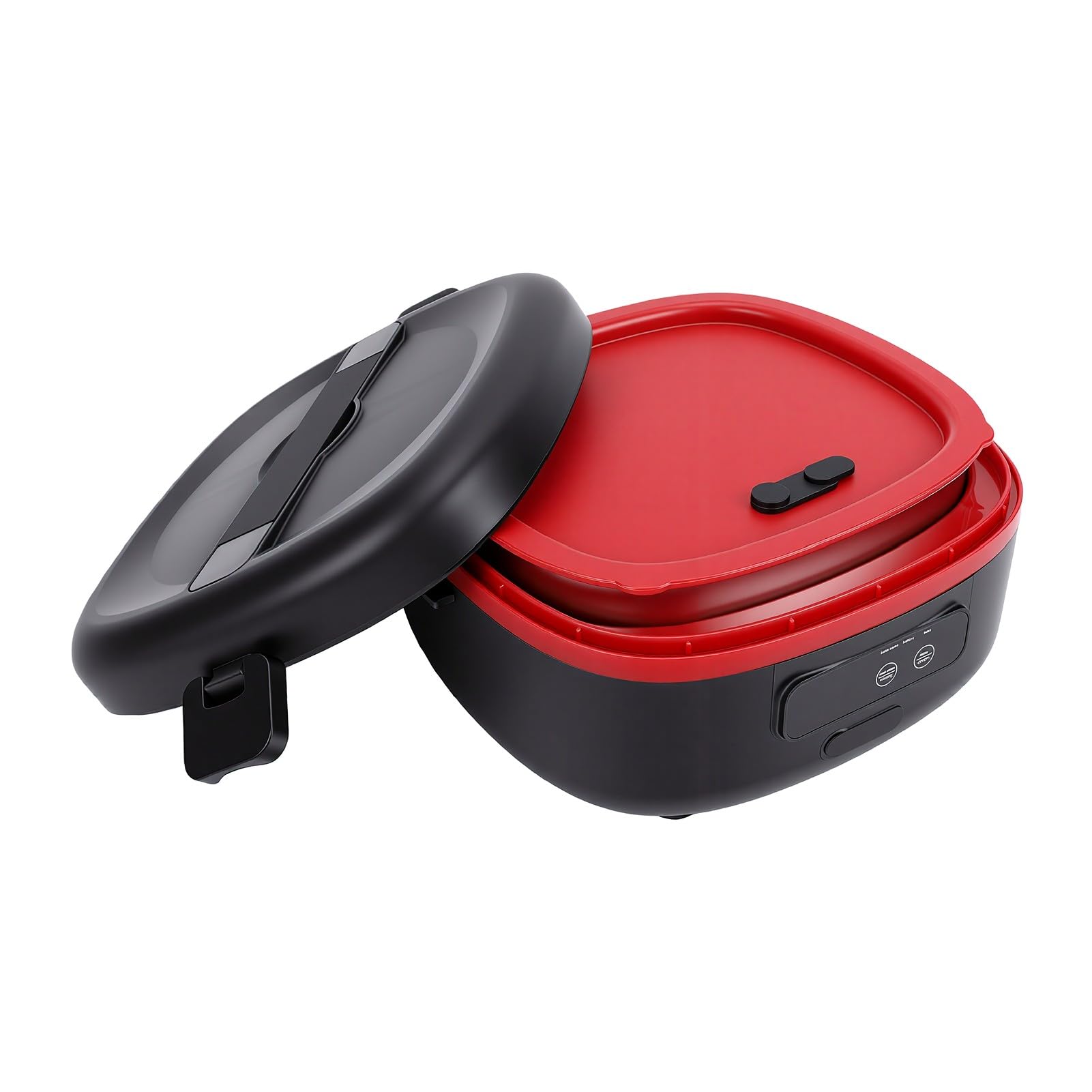 Lunch Boxes Box 75W, Scaldavivande Riscaldato in Acciaio Inossidabile 1L Senza Fili per Viaggi Ufficio Batteria Ricaricabile Scaldavivande Elettrico Portatile Portatile