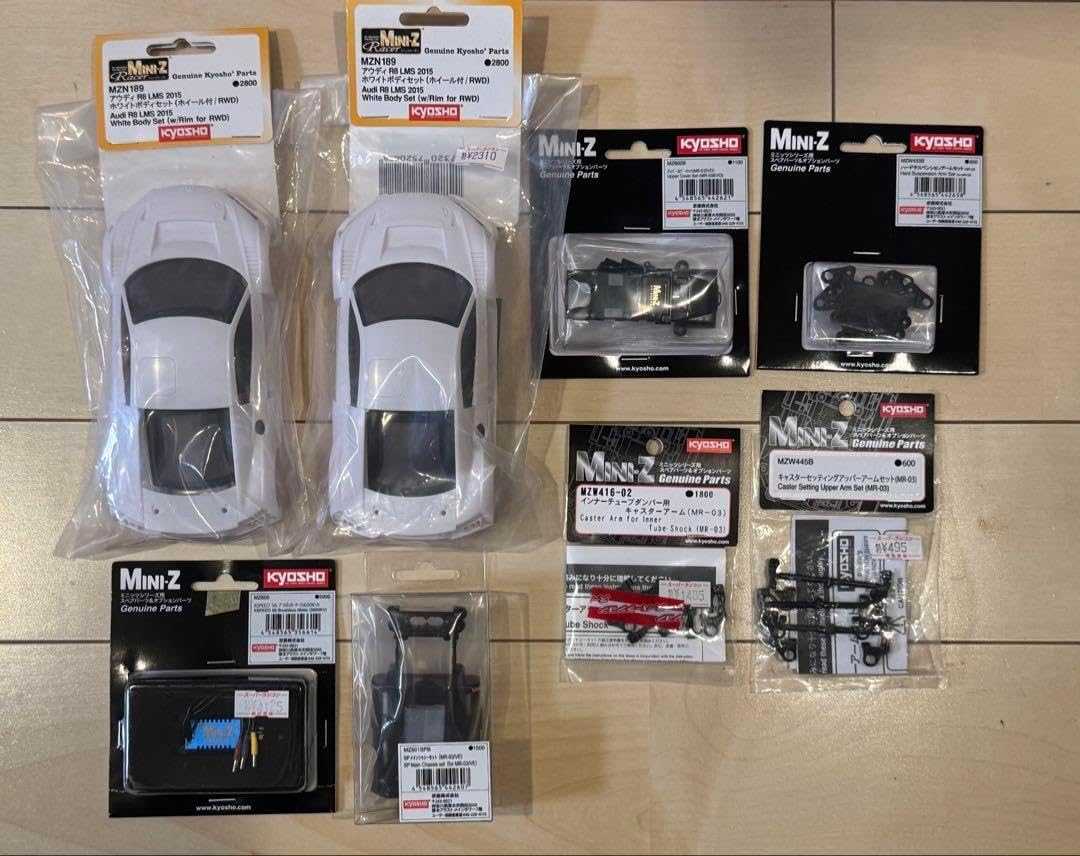 Kyosho Mini-Z アウディホワイトボディとパーツセット