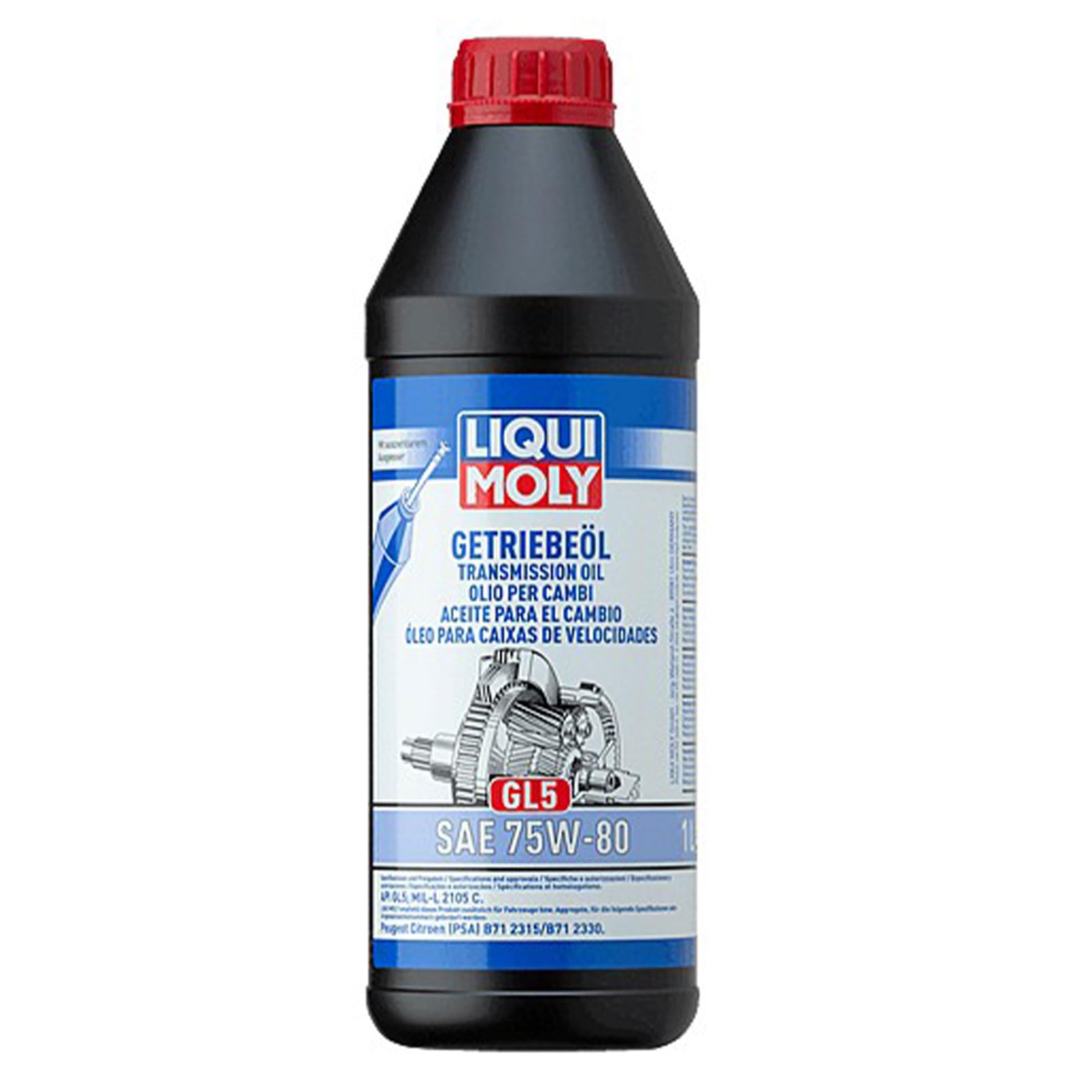LIQUI_MOLY 3658 KIT PROMO 4 LITRI OLIO SPECIFICO PER CAMBIO MANUALE O AUTOMATICO 75W80 AD ALTE PRESTAZIONI. API GL5, MIL-L 2105 C AD ALTE PRESTAZIONI. SPECIFICO PER GRUPPO PSA B71 2315/B71 2330