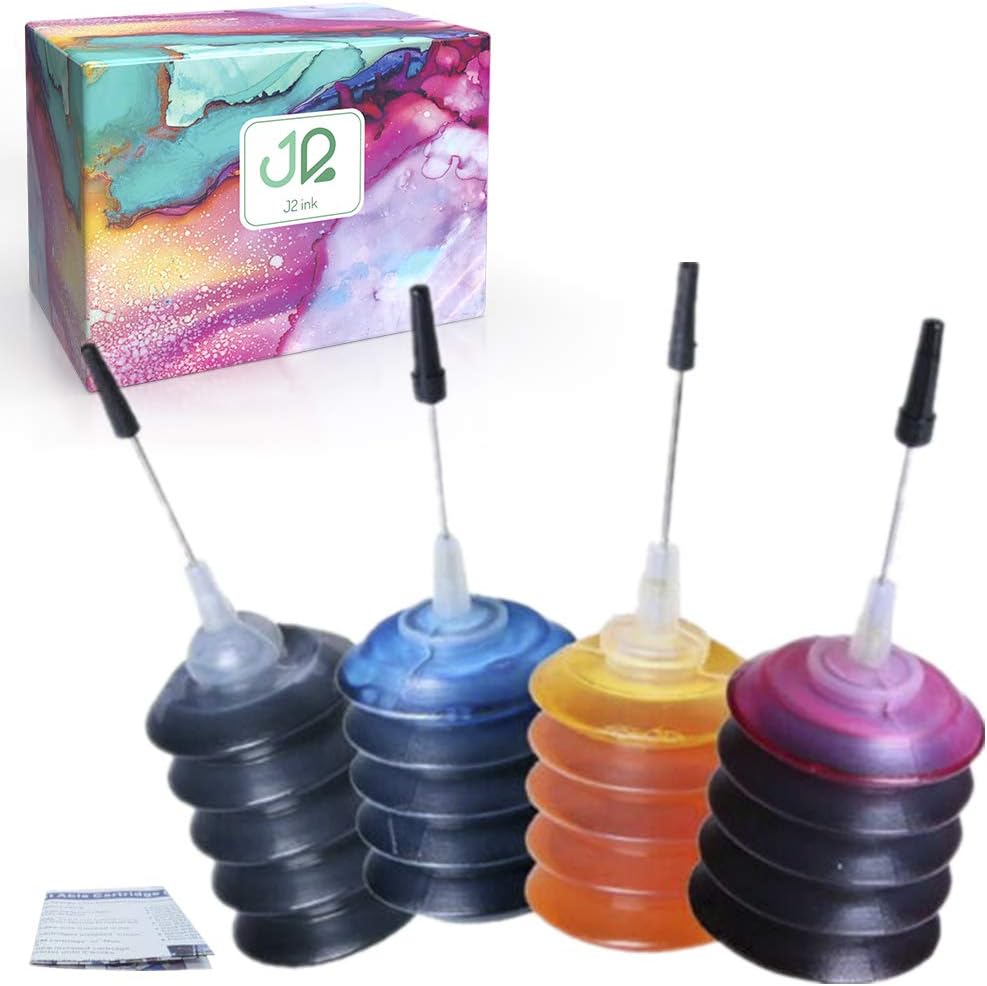 J2INK 4x30ml Refill Ink Kit for Kodak Verite 5 5XL 5XXL 5 3XL Combo Ink Cartridges Bulk Pack to V50 V55 V55W Eco V55 Plus V60 Eco V640 Eco V64 Series V65 Eco V65 Plus