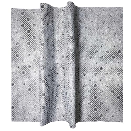 Yholsdas YH-24-NSFFS 16"X 16 Inch Non Slip Final Backing Cloth, Vinyl Primary Tufting Cloth Backing Fabric, Non Slip Pad With Plum Blossom Pattern, Non Slip Rug Pad cover