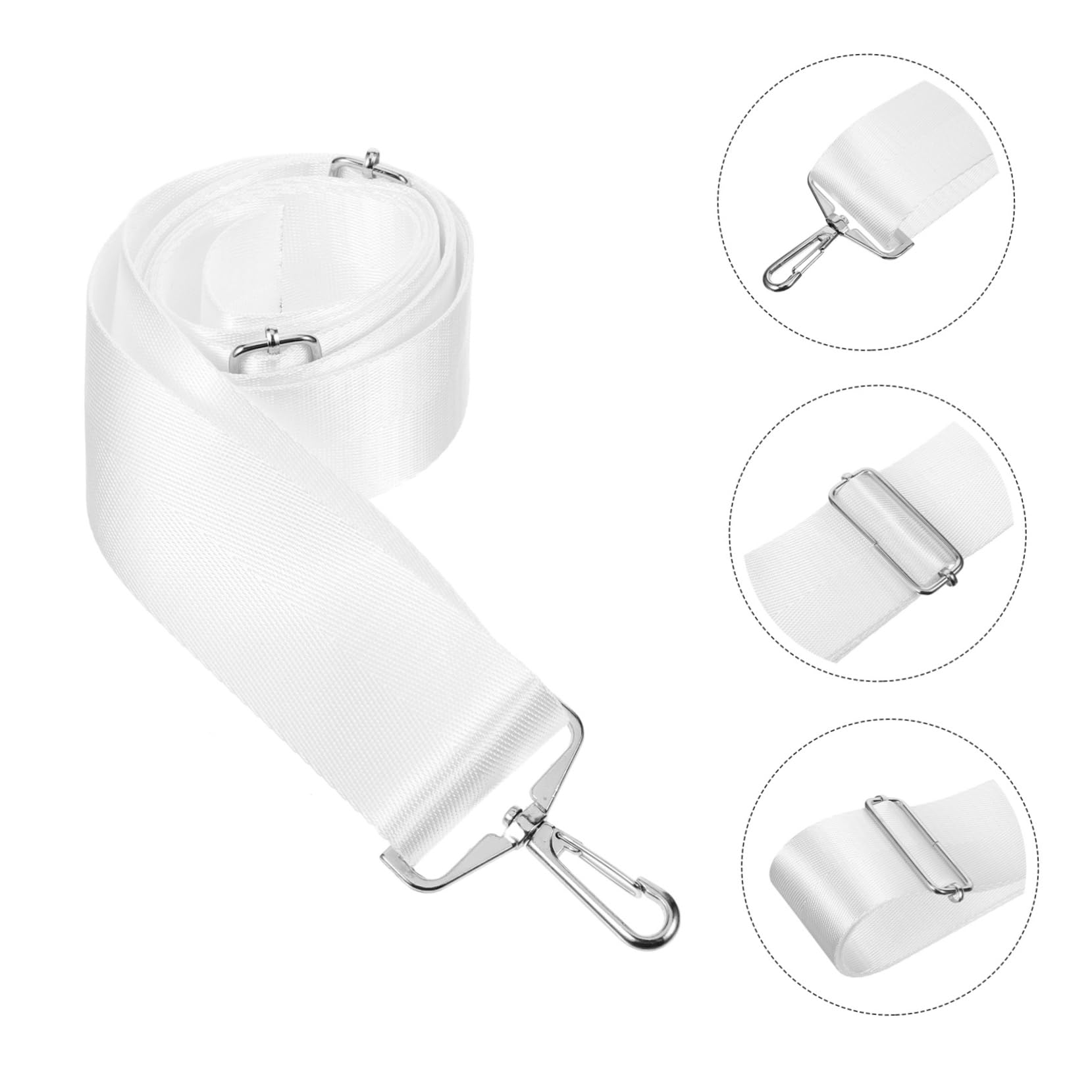 Toyvian Tennisnetz-mittelzone Drinnen Gericht Tragbares Tennisnetz Einstellbar Handhaben Höhe Tennisnetzzubehör Praktischer Tennisnetzgurt Tennisnetzseil Weiß Nylon