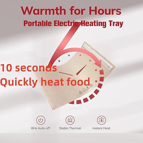 Miniatura 3 de Calentadores eléctricos de alimentos para fiestas, bufé, bandejas de calentamiento eléctricas para alimentos, tapete eléctrico de calentamiento de