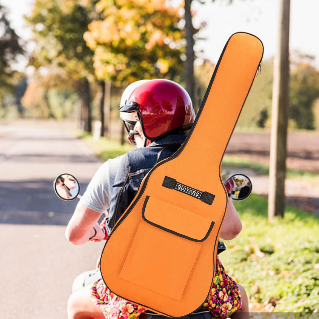 Étui pour Guitare Acoustique Étui de Guitare Sac de Guitare pour 40/41 Pouces 600d Oxford Tissu réglable Guitare Gig Bag Sac à Dos de Guitare Souple étanche avec poignée de piège d'épaule BIG