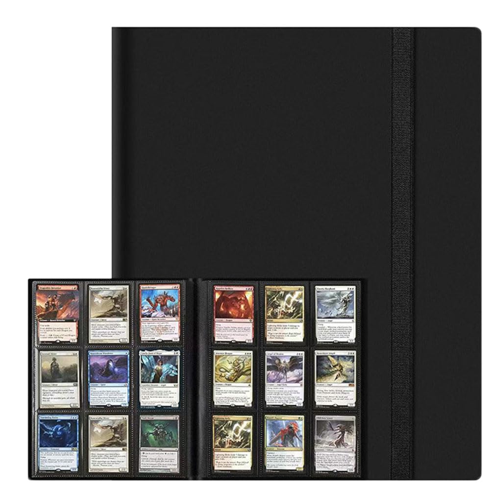 9 Pocket Card Binder, 20 Pages Holding Loading Trading Card Album, Sports Card Binder for Standard Cards, Game Cards for Collectible Card Games, Sports, TCG