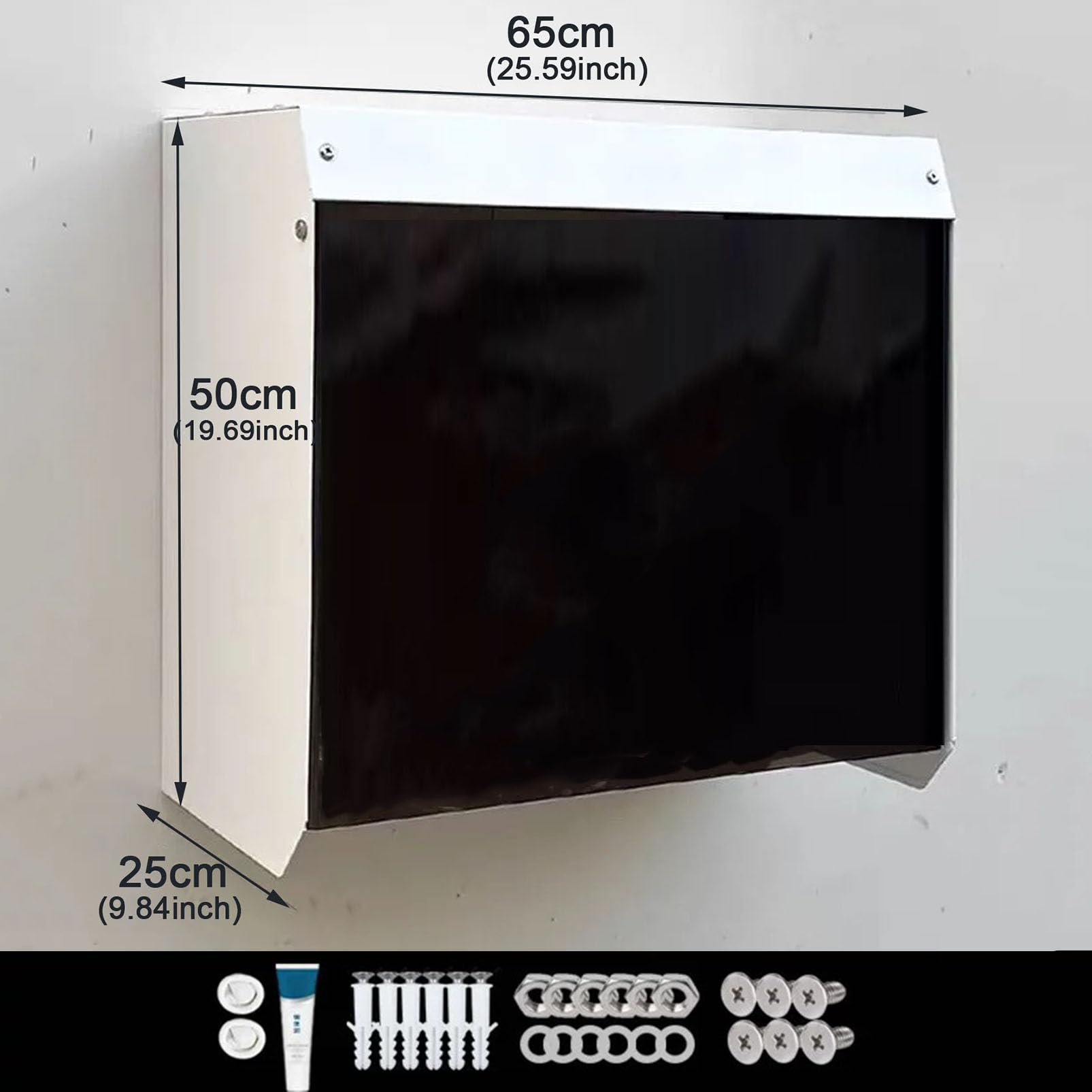 Cubierta para Wallbox Exterior, Techo Antilluvia para Wallbox, Funda para Cargador de Coche Eléctrico, Caja de Protección Metálica Robusta Impermeable, Techo Protector para Estación de Carga EV