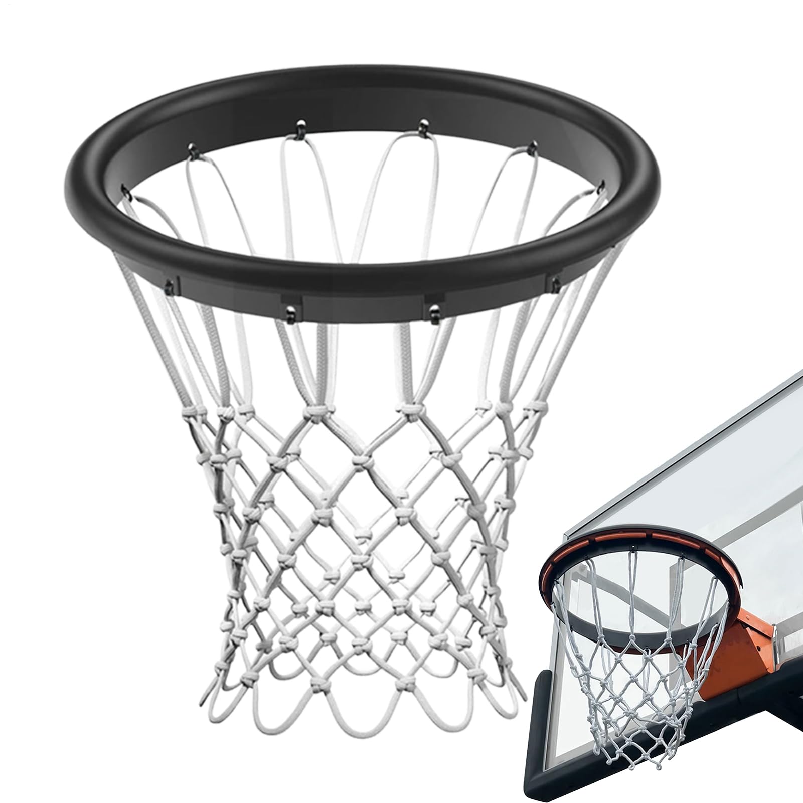 Rete da basket: rete da basket resistente per interni per tutte le | stagioni, attrezzatura sportiva durevole, accessorio per cerchi resistenti | per stadi scuole parchi comunitari Centri Rec