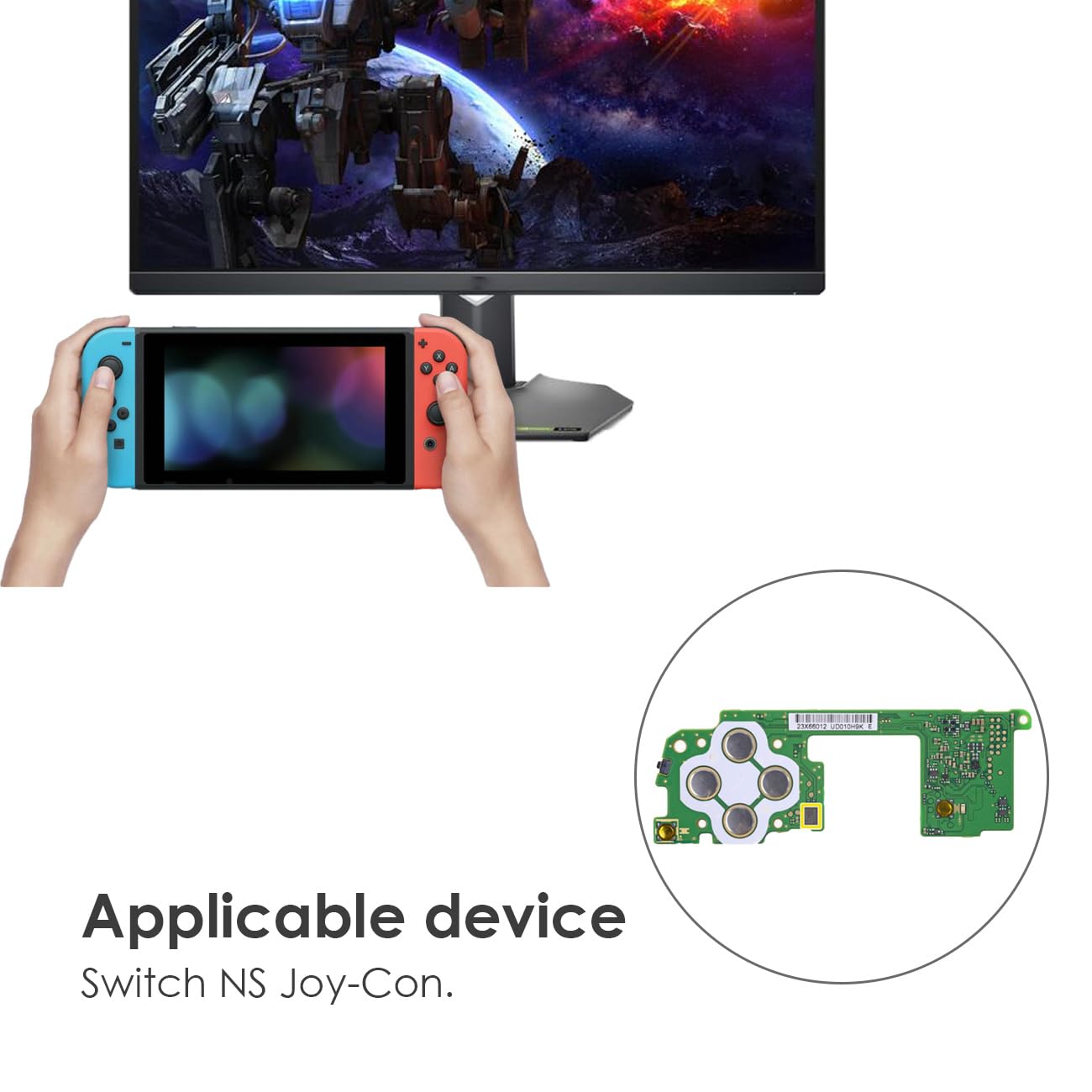 Amazon.co.jp: マザーボード 右側 NSスイッチ用、ゲームパッド交換用