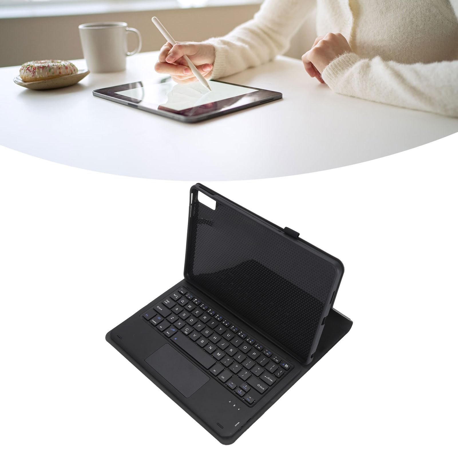 Custodia con tastiera per Tab M10, design regolabile con touchpad