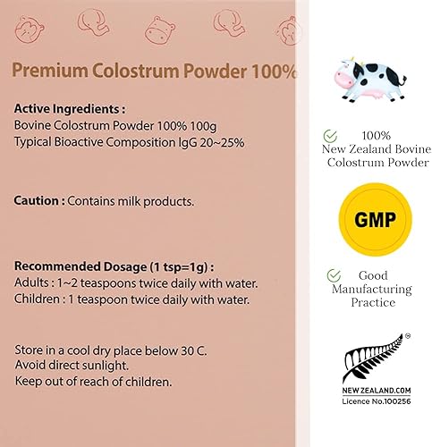 Miniatura 8 de Paquete familiar de calostro alimentado con pasto (calostro de Nueva Zelanda 1500 + cápsulas de calostro + polvos de calostro 100%)