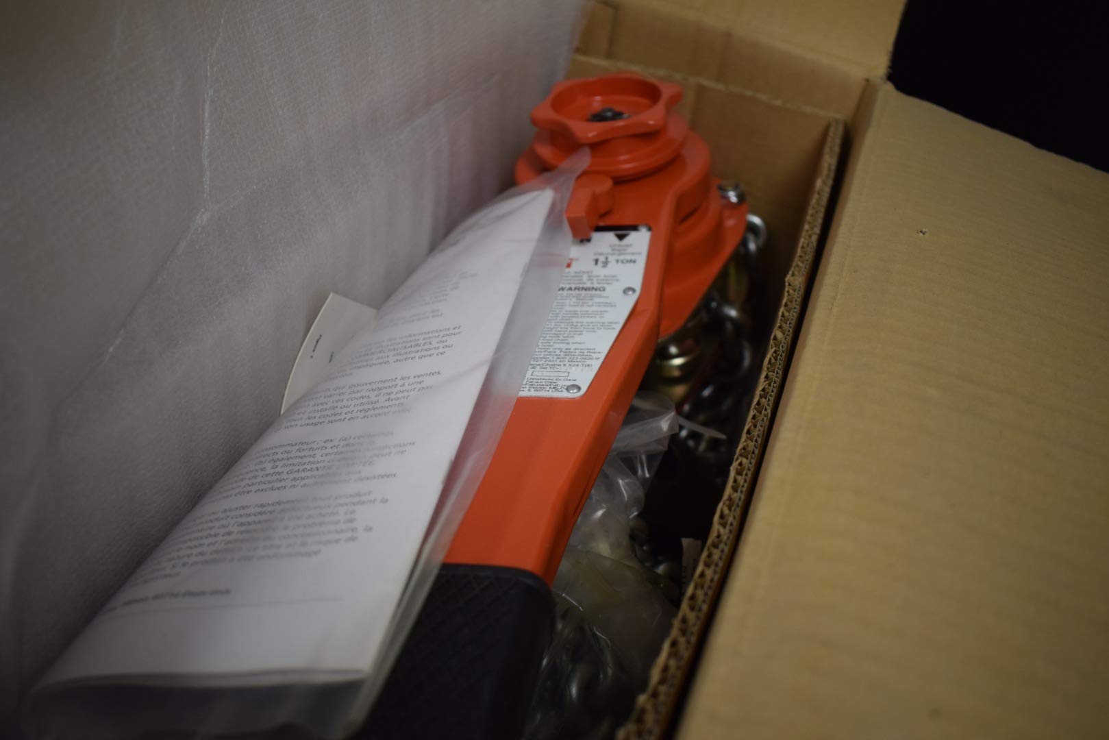 Lever Chain Hoist, 3300 lb., Lift 10 ft.