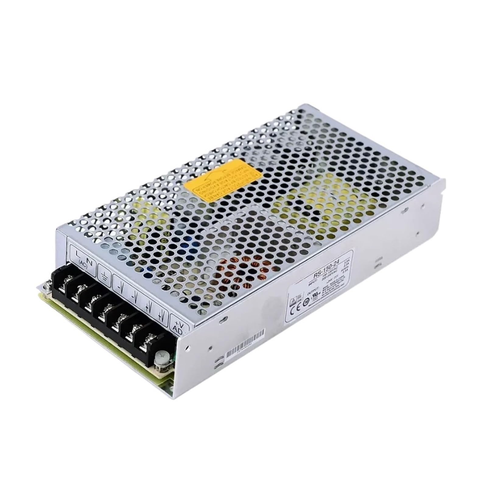 Alimentation RS-150-24 boîtier métallique perforé de 150W pour tension stable