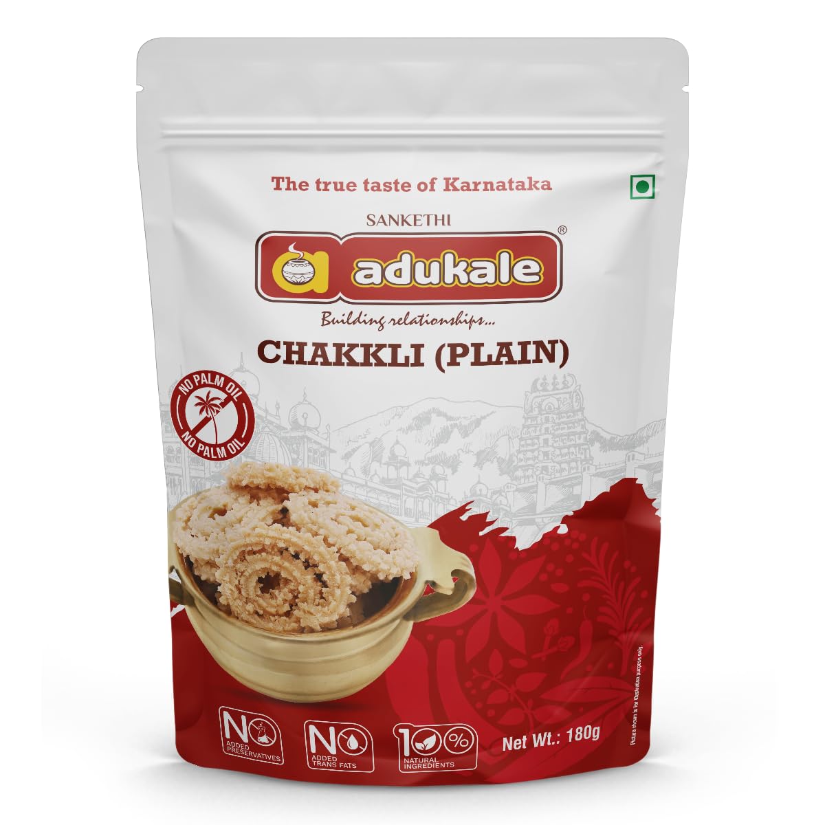 Adukale Chakkli (Plain) | South Indian Snacks | No Palm Oil |180 Gram Pack (B0CXDD5Q34) Amazon Price History, Amazon Price Tracker