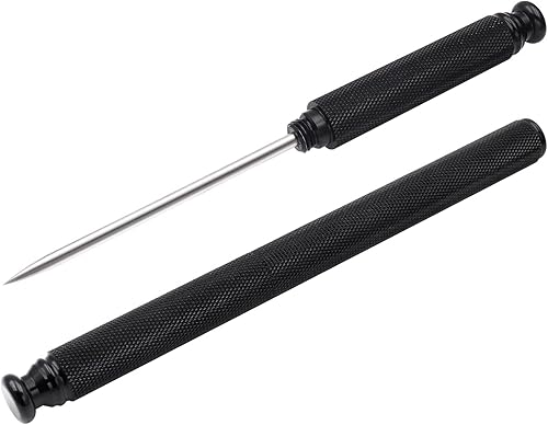 Palillo de hielo con cubierta de seguridad, mango de aleación de aluminio, cuchillo de acero inoxidable con herramienta de púa para romper hielo,