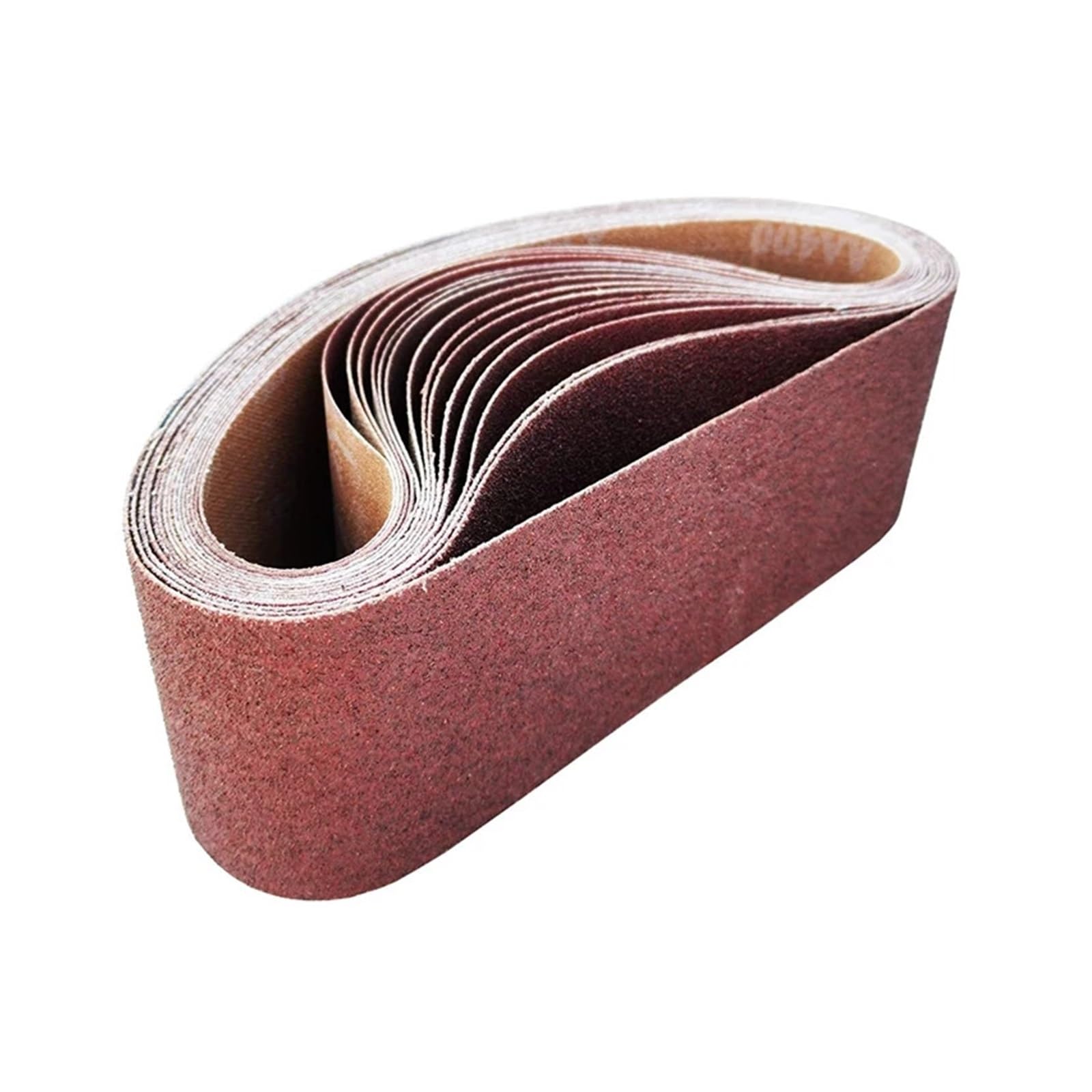 Correa de Lijado de óxido de Aluminio de 3x21 Pulgadas (75x533mm), Paquete de 15 Correas de Lijado (80, 120, 180, 240, 400 Granos) for lijadora de Banda