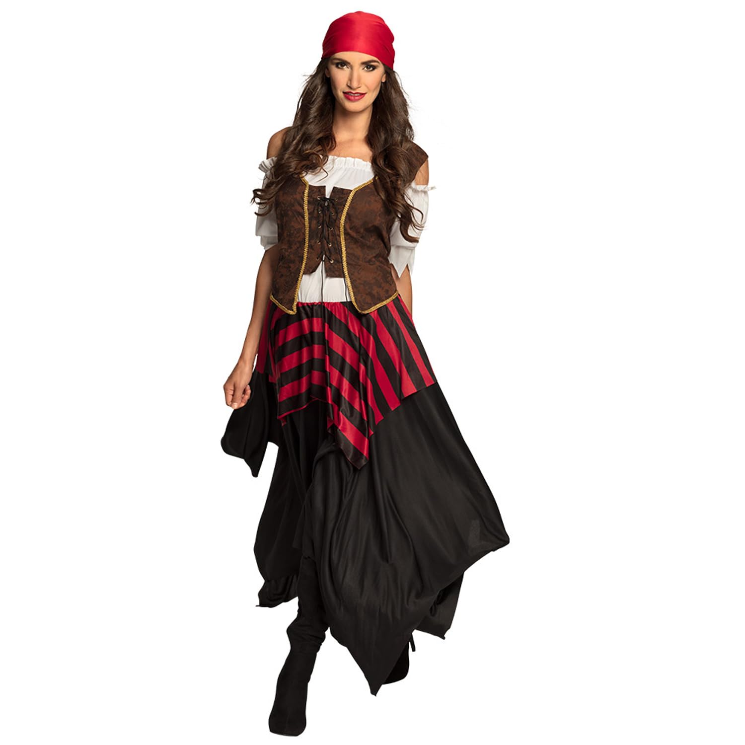 Boland - Pirate Tornado costume, dress, corset, headscarf, pirateer, costume, carnival, theme party
