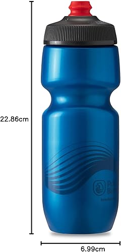 Miniatura 10 de Polar Bottle Breakaway - Botella de agua de pared simple, 20onzas, color azul marino, paquete de 2