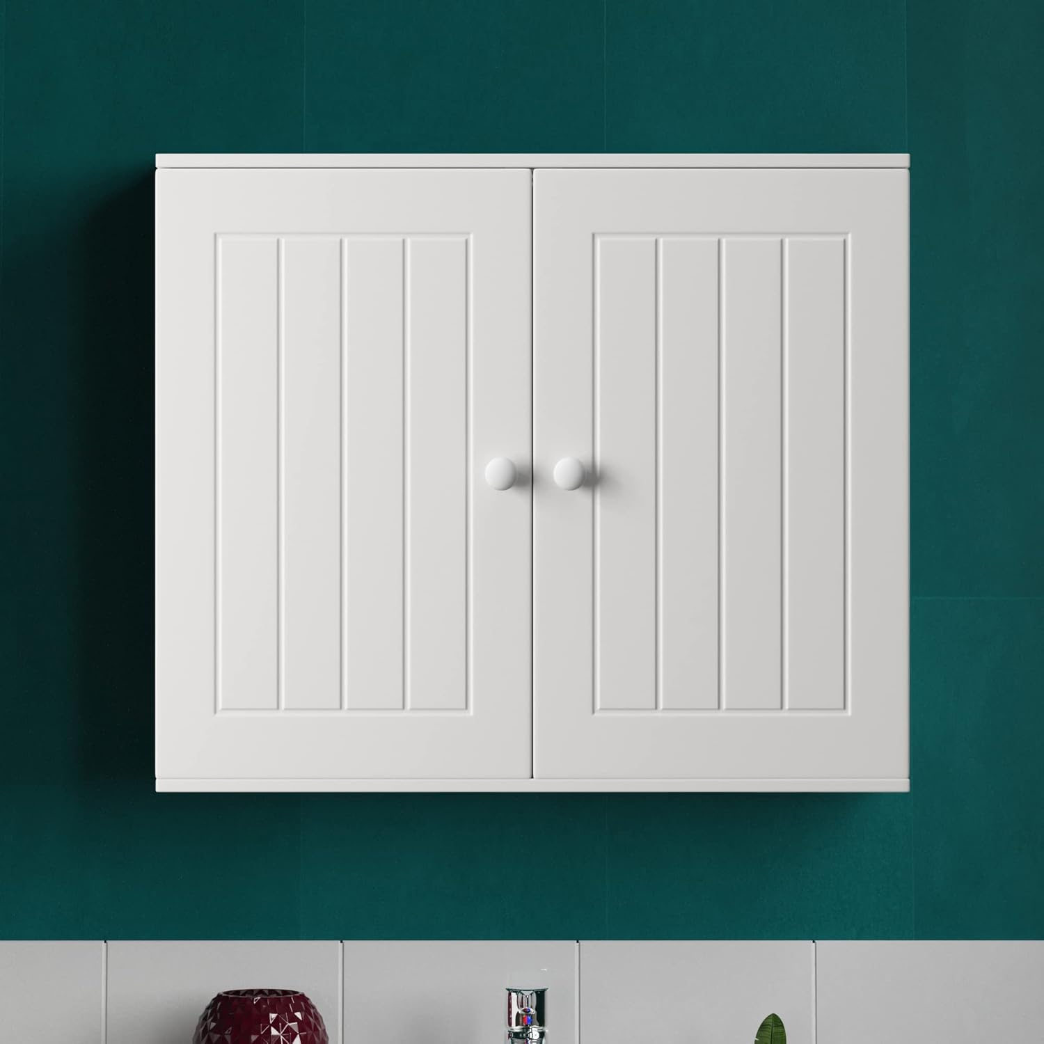 Wall Floor Double Door Cupboard Wall Mounted Storage
