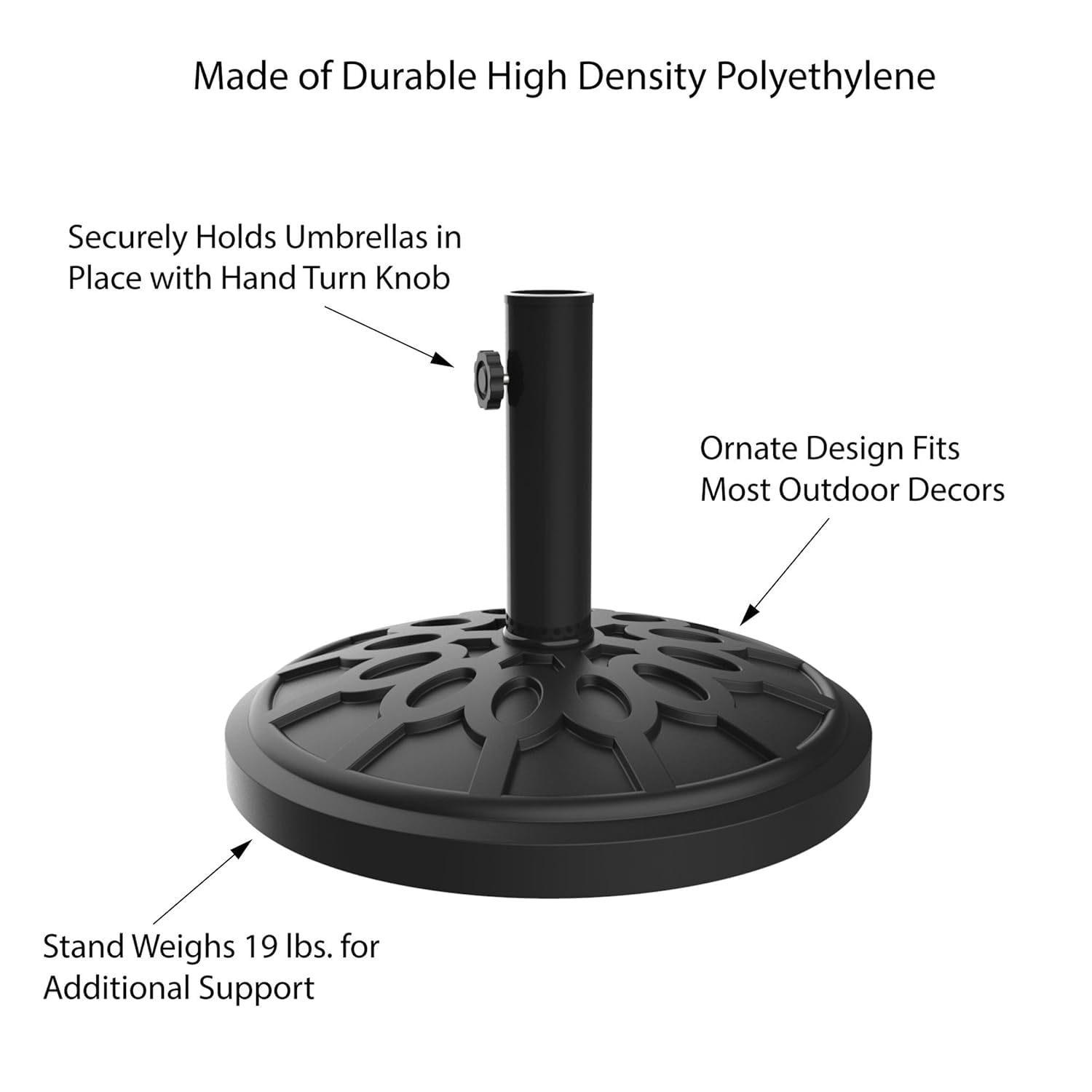 Akshar Tabla Mart Garden Umbrella Base Sand Outdoor Patio Umbrella Holder Heavy Weight 8KG 1