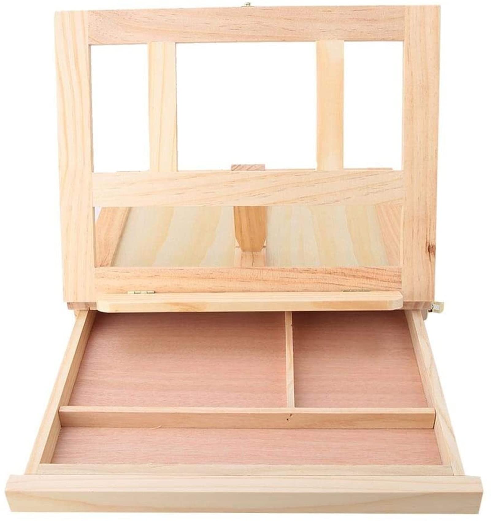 Pratico Cavalletto Pieghevole, Artista Pieghevole Regolabile del cavalletto del cavalletto della Pittura del cavalletto del tableop Portatile con cassetto Soddisfazione