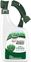 Scotts Liquid Turf Builder Lawn Fertilizer for All Grass Types, Feeds and Waters Lawn at Same Time, 32 fl. oz.