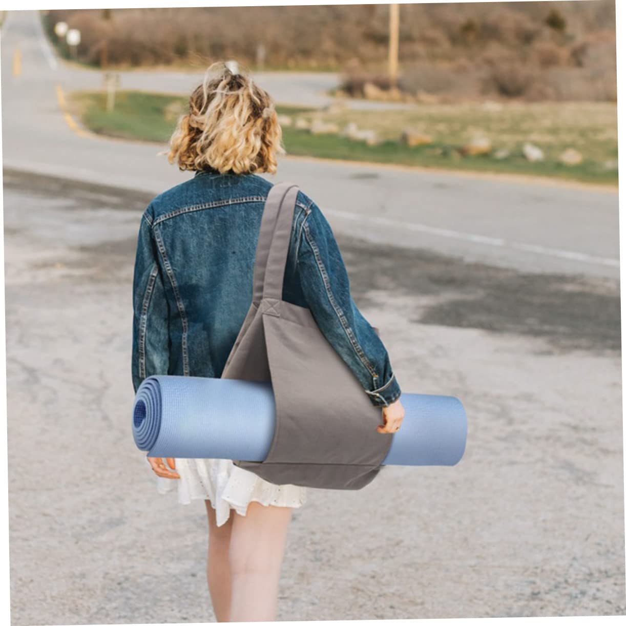 Abaodam Yoga Mat Tragetasche Robuste und Tragbare Aufbewahrungslösung für Yogamatten und Zubehör für Outdoor Reisen Großvolumig Langlebig