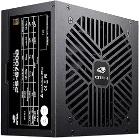Fonte Gamer C3Tech PS-G700B, Preta, 700w, 80 Plus Bronze, ATX, PFC ativo Bivolt automatico 115/230V