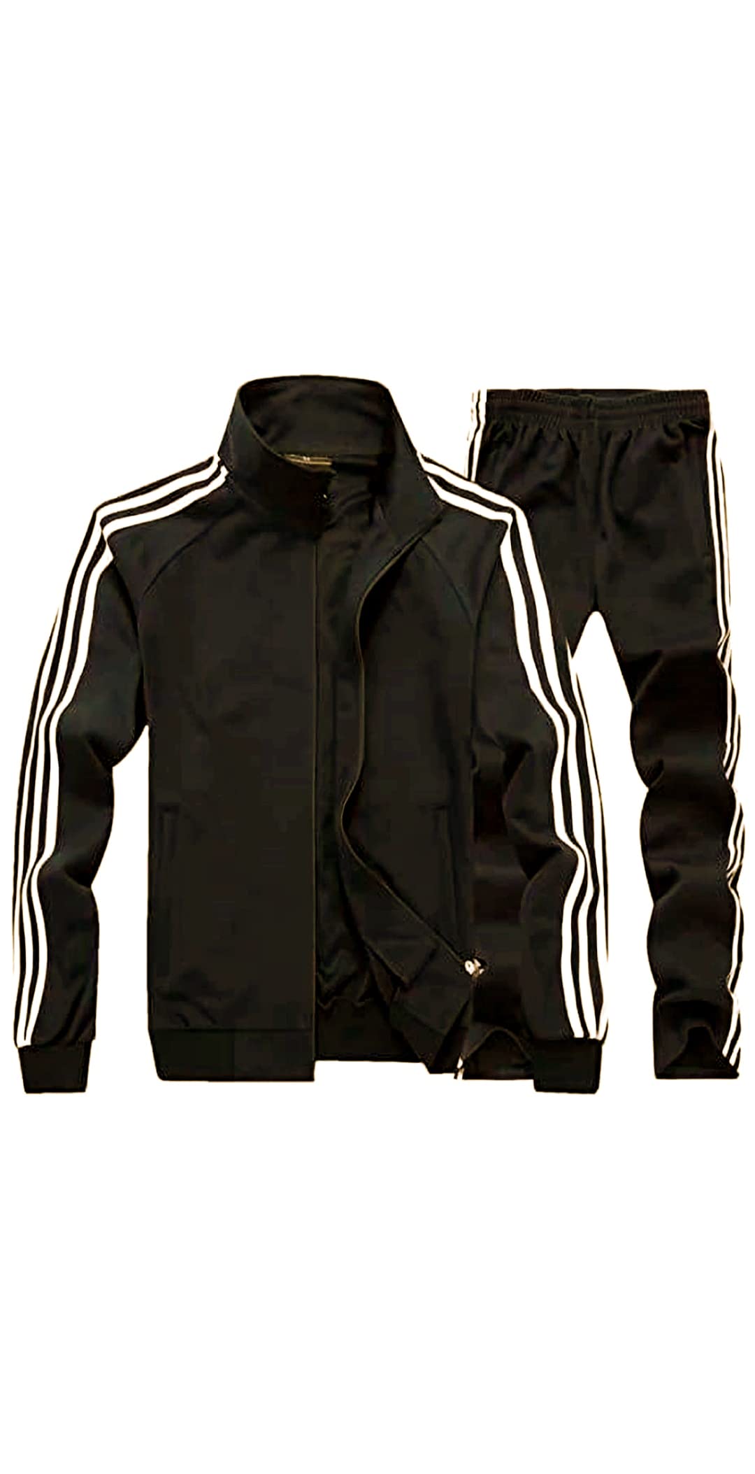 genericMen TrackSuit/winter cotton fleece/front zipper/four pockets/